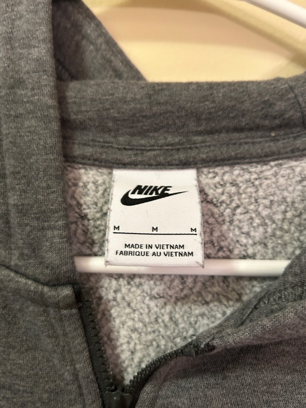 Nike Dark Gray Quartet Zip Hoodie- Medium- Dark Grey - Picture 3 of 3